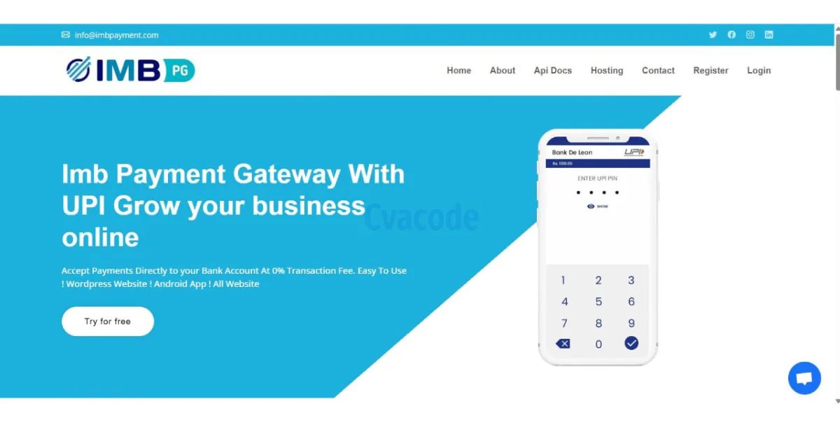 Imb Payment Gateway Full Source code